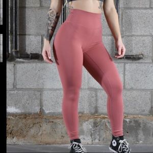 Dusty rose leggings from Till you collapse